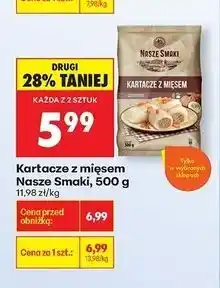 Biedronka Kartacze z mięsem Nasze Smaki oferta
