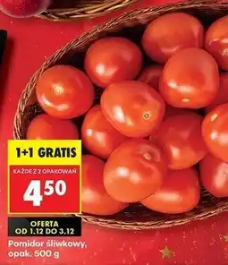 Biedronka Pomidory śliwkowe czerwone oferta
