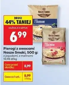 Biedronka Pierogi z malinami Nasze Smaki oferta