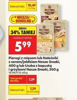 Biedronka Uszka z kapustą i grzybami Nasze Smaki oferta