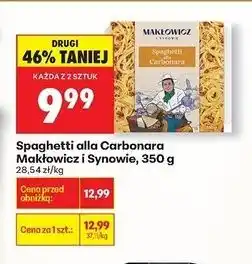 Biedronka Spaghetti carbonara Makłowicz I Synowie oferta