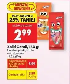 Biedronka Żelki kable truskawkowe Candi (Biedronka) oferta