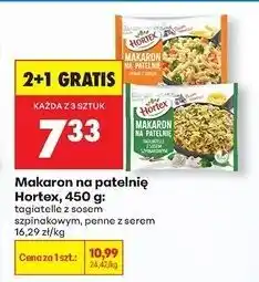 Biedronka Makaron na patelnię penne z sosem serowym Hortex oferta