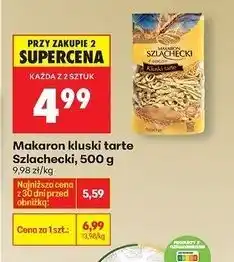 Biedronka Makaron szlachecki kluski tarte Szlachecki oferta