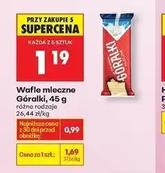 Biedronka Wafelek mleczny Góralki oferta