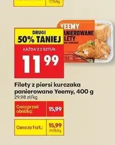 Biedronka Filet panierowany z kurczaka Yeemy oferta