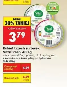 Biedronka Bukiet surówek: mix z koperkiem + kukurydzą po żydowsku Vital Fresh oferta