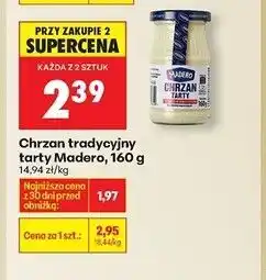 Biedronka Chrzan tarty Madero oferta