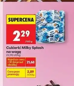 Biedronka Cukierki milky splash Roshen oferta