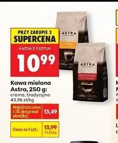 Biedronka Kawa Astra Łagodna Crema oferta
