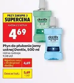 Biedronka Płyn do płukania whitening Dentix oferta