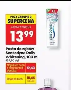 Biedronka Pasta do zębów whitening Sensodyne Pro Szkliwo Intensywna Odbudowa Szkliwa oferta