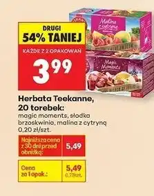Biedronka Herbata malina z cytryną Teekanne World Of Fruits oferta