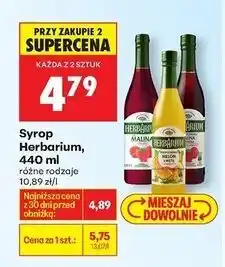 Biedronka Syrop melon z miętą Herbarium oferta