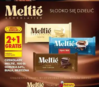 Biedronka Czekolada biała Meltie oferta