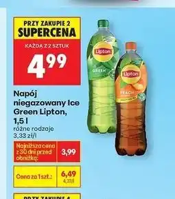 Biedronka Herbata mrożona classic Lipton Green Ice Tea oferta