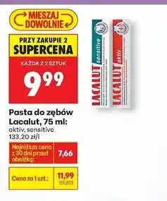 Biedronka Pasta do zębów Lacalut Aktiv oferta