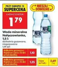 Biedronka Woda delikatnie gazowana Nałęczowianka oferta