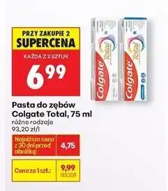 Biedronka Pasta do zębów original Colgate Total oferta