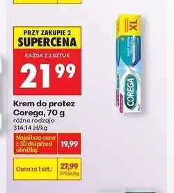 Biedronka Krem mocujący do protez delikatnie miętowy Corega Super Mocny oferta
