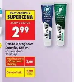 Biedronka Pasta do zębów extra fresh Dentix oferta