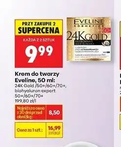 Biedronka Krem do twarzy ma dzień i noc 70+ Eveline Bio Hyaluron Expert oferta