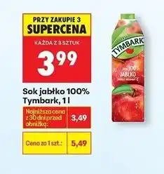 Biedronka Sok jabłkowy Tymbark oferta