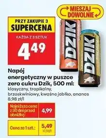 Biedronka Napój energetyczny pineapple zero cukru Wk Dzik oferta