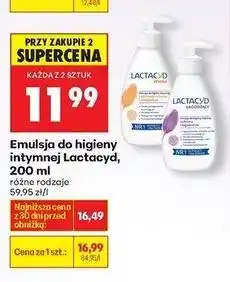 Biedronka Emulsja do higieny intymnej łagodząca Lactacyd Femina oferta
