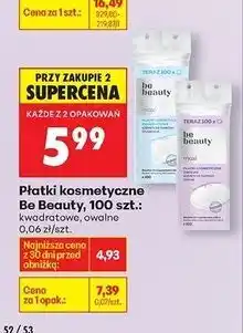 Biedronka Płatki kosmetyczne maxi owalne Be Beauty oferta
