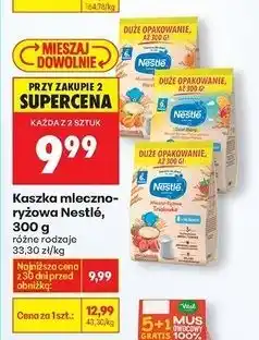 Biedronka Kaszka mleczno-ryżowa morela Nestle oferta
