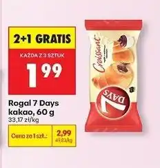 Biedronka Croissant z nadzieniem o smaku kakaowym 7 Days oferta