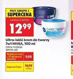 Biedronka Krem do twarzy lekki odżywczy Nivea Creme Care oferta