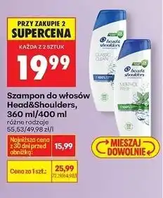 Biedronka Szampon do włosów classic clean Head&Shoulders oferta