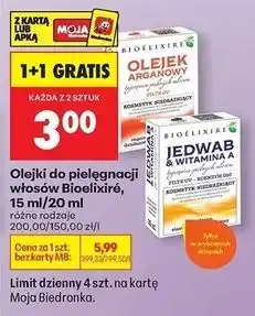 Biedronka Serum z jedwabiem i witaminą a Bioelixire oferta