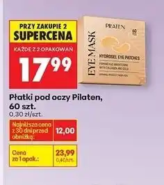 Biedronka Płatki pod oczy z kolagenem i złotem Pilaten oferta