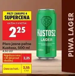 Biedronka Piwo Kustosz Lager oferta