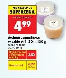 Biedronka Świeca pomarańcza Aril oferta