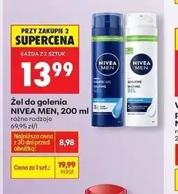 Biedronka Żel golenia hydrocare Nivea Men oferta