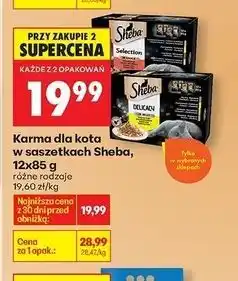 Biedronka Karma dla kota Sheba Selection In Sauce oferta