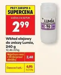 Biedronka Wkład olejowy do zniczy 240 g 96 h Lumia oferta