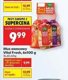 Biedronka Mus owocowy mix Vital Fresh oferta