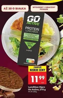 Biedronka Lunch box z kuskusem , kurczakiem i bobem Go Active oferta