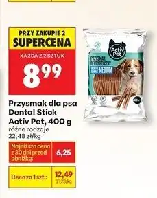 Biedronka Przysmak dentystyczny dla psa medium Activ Pet oferta