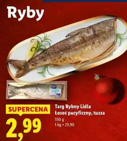 Lidl Łosoś pacyficzny tusza Targ Rybny Lidla oferta
