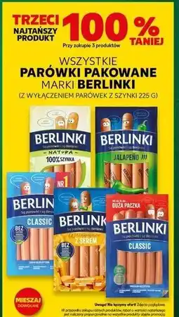 Kaufland Parówki z szynki Morliny Berlinki Natura oferta