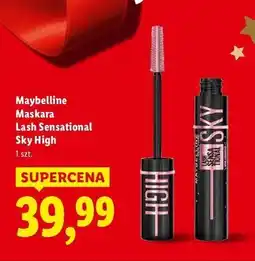 Lidl Tusz do rzęs black Maybelline Sky High Cosmic oferta