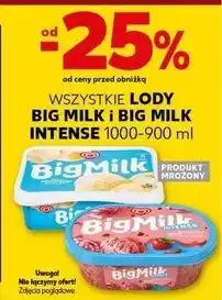 Kaufland Lody truskawki intense Algida Big Milk oferta