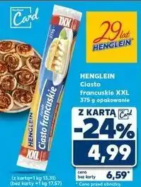 Kaufland Ciasto francuskie xxl Henglein oferta