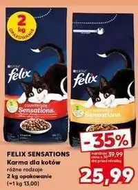 Kaufland Karma dla kota z wołowiną Purina Felix Sensations oferta